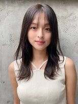 エトラ 渋谷店(etora)&nbsp;小顔 前髪 レイヤーカット ホワイトグレージュ"