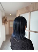 美髪ブルーブラック