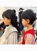 本厚木◎キッズカット女の子◎くびれヘアショートボブオール世代