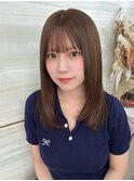 《鈴木茉奈》ブラウンベージュ/ローレイヤー/大宮