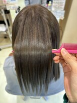 アズール 草加(azule)&nbsp;髪質改善カラー　オリーブブラウン　ツヤ髪スタイル