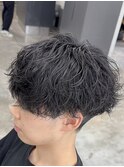 熊本メンズサロン　シャドウパーマ　波巻きスパイラル