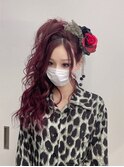 ハイライトカラーミルクティーベージュレイヤーカット