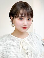 アイティーバイアルバム 松戸店(IT by ALBUM)&nbsp;ショートおくれ毛前髪カットオリーブベージュ_F30923