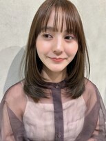 ナナローネス 渋谷(nana loness)&nbsp;まろやかベージュ　こっくりカラー　レイヤーカット　艶カラー