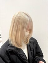 アンドソー 池袋(&so.)&nbsp;ミルクティーベージュ/レイヤーカット/ハイトーン/池袋