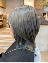 ヘアサロン アンフェール(Hair Salon Amfaire)&nbsp;小林/ブリーチ1回くすみベージュ/ひし形レイヤー