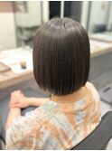 切りっぱなしボブ