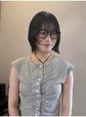 顔まわりレイヤーボブ