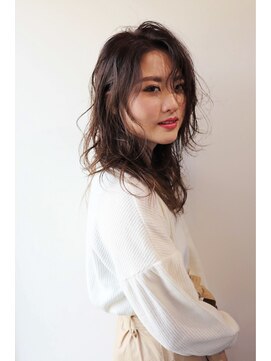 フープヘアー(HOOP.HAIR) 【HOOP】無造作ヘア×ベージュカラー