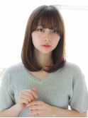 自然なツヤストレート