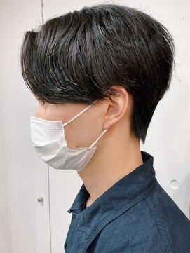 バイフィフス 原宿/表参道(by fifth) センターパート/刈り上げなし/前下がり/ニュアンスパーマ/メンズ