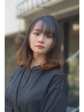 ゼンコー 国分寺(ZENKO) 【ゼンコー国分寺店】 グラデーションカラー×ミディアムボブ