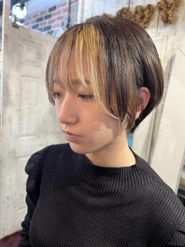 トロニー(TLONY) 丸みショートフェイスフレーミング　stylist/miaki