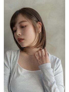 ケアリー 武蔵小杉(Carelly) 大人かわいい前髪セシルカットココアブラウンフリンジウェーブ