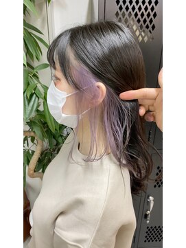 イエナ 渋谷(IENA) インナーカラー　ペールラベンダー