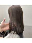 ブリーチなしモーブグレージュ/ケアカラー&メテオトリートメント