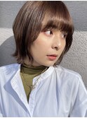 【tricca代官山】ショコラブラウン/外ハネボブ