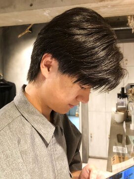 ティダスマイル(tida smile) メンズカット＊ビジカジショートアッシュブラック