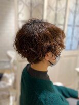 ルシードスタイル グローバルディー 稲毛店(LUCIDO STYLE GLOBAL.D)&nbsp;前髪あり耳掛け丸みくびれショートボブ【稲毛】