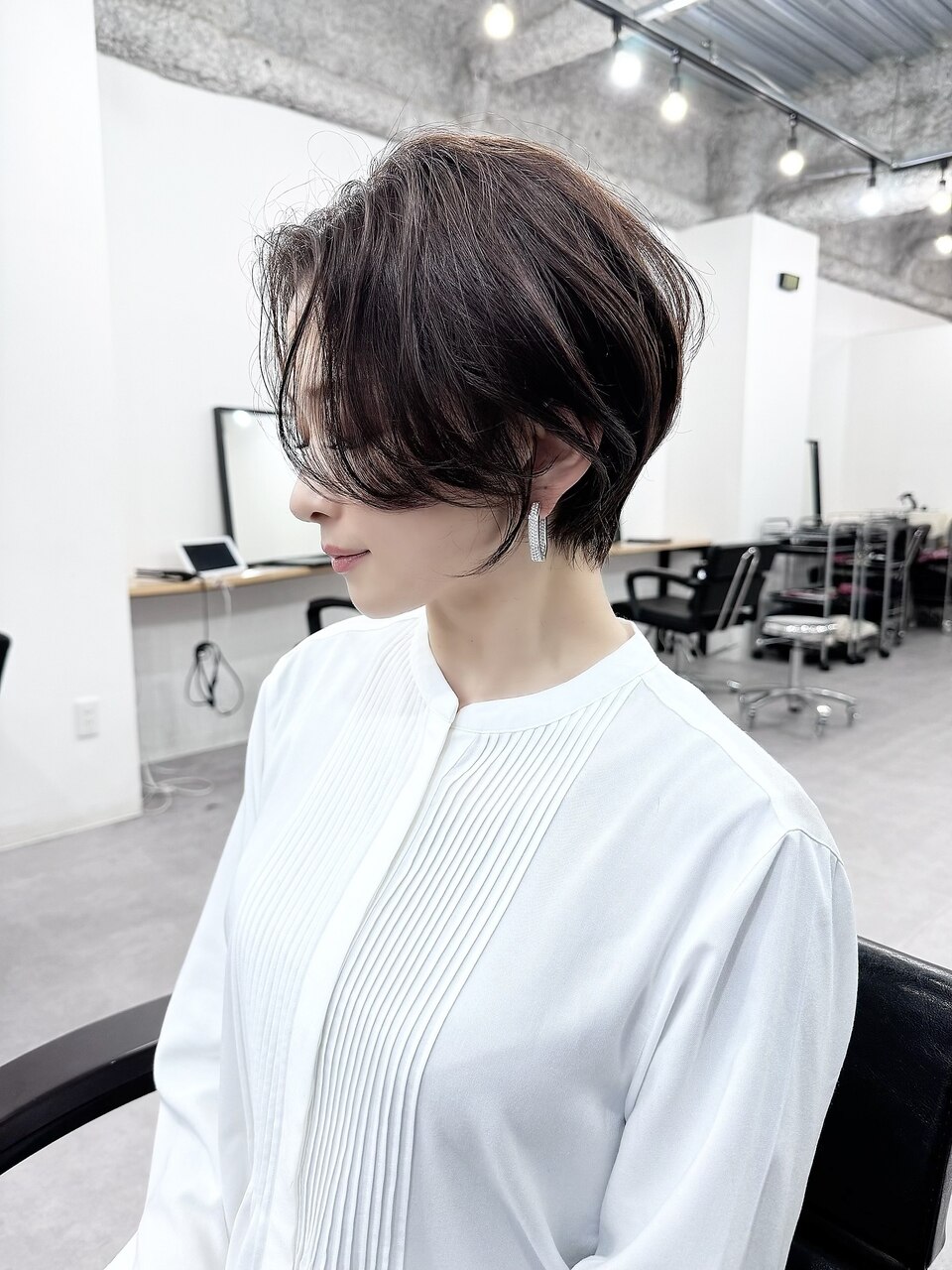 前髪長め/大人美人/ショート/くびれショート【岡村大介】：L210232955
