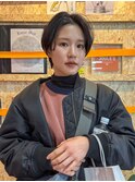 ハンサムショート/ショートヘア/黒髪ショート