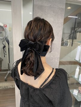 ハイル(KHAIR) ローポニーarrange♪/梅田美容室/金城二千夏