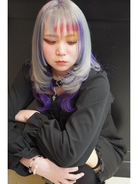 リリス(Lilith) KYON撮影☆シルバー×パープル×ボーダー☆久留米/六ツ門