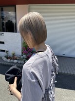 ウニレ バイ センス(unire by sense)&nbsp;【飾磨/姫路】コンパクトボブ×ミルクティーベージュカラー