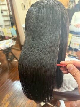 美容室 メザミー MESAMIES 髪質改善*ツヤ髪ロング*アッシュブラック*愛され20代30代