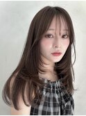 たっぷりレイヤーカット/ワンカールレイヤー/前髪カット