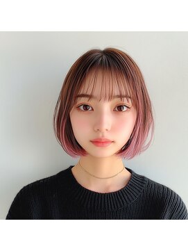 ロディーナ 大口 新子安(rodina) インナーカラー×ボブ/ダブルカラー/髪質改善/韓国/ブリーチ