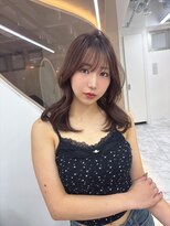 ロンドルピナス 小倉(Lond Lupinus)&nbsp;ミディアムヘア暗めカラー/デザインカラー/フェイスフレーミング