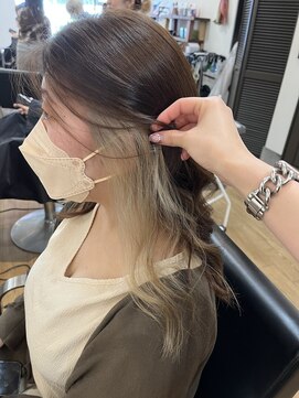 ラック 津田沼(LUCK) インナーカラー/イヤリングカラー/ミルクティーベージュ