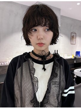 暗めカラー/韓国風巻き/レイヤーカット/髪質改善/縮毛矯正/銀座