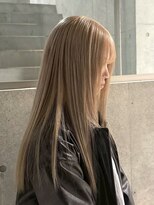 ヲタク(wotaku.) ミルクティーベージュホワイトミルクティーブリーチカラーロング