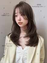 ボタン シブヤ(VOTAN SHIBUYA)&nbsp;オリーブブラウン/レイヤーカット/透明感カラー/韓国ヘア