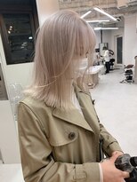 PELE原宿/ブリーチなしダブルカラー/ハイトーン/ケアブリーチ【３月上旬OPEN(予定)】&nbsp;着物ヘア/大人ガーリー/ダークアッシュ/似合わせカット/原宿