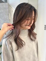 ムーン バイ ケンジ(moon by KENJE) sara/インナーカラー/ピンクベージュ