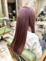 ジプソ(Gypso Hair salon)&nbsp;【 ピンクベージュ × サイドレイヤー 】