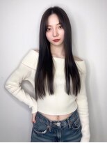 スターズ 渋谷(STARS)&nbsp;韓国ヘア 黒髪 ロングレイヤー 韓国風ヘア 髪質改善 艶髪