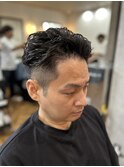 MEN’S/リバースセンターパート/ニュアンスパーマ/印西市