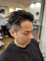 アンカー(ANCHOR) MEN’S/リバースセンターパート/ニュアンスパーマ/印西市