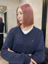 リエンス(RIENS) ピンクベージュ×切りっぱなしボブ【藤澤 雪乃】