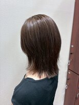 アクセ ベージュカラーマニッシュ透明感小顔ショートウルフ20代30代