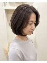 ヘアーサロンブランコ(hair salon blanco)&nbsp;大人上品なひし形ふんわりショートボブ