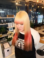 ヘアー アレス(hair ales)&nbsp;デザインカラー　グラデーション　エンドカラー