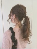 ＊ arrange hair ＊  ゆるゆるおくれ毛ポニーテール