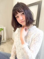 カシェ マエノヘタ(Cashe'e MAENOHETA)&nbsp;肌の透明感アップのシアーブラック＊小顔バランスなロブ