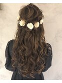 ハーフアップ